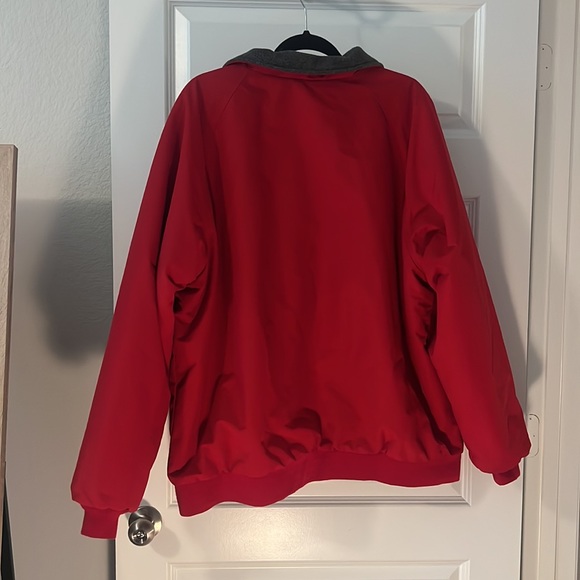 VTG Land’s End thick red squall coat XL  jacket outdoor classic oversized warm - Picture 8 of 11